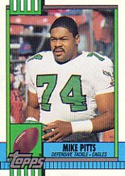 #97 Mike Pitts - Philadelphia Eagles - 1990 Topps Football