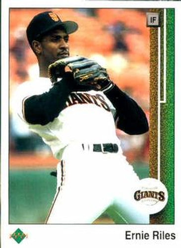 #497 Ernie Riles - San Francisco Giants - 1989 Upper Deck Baseball