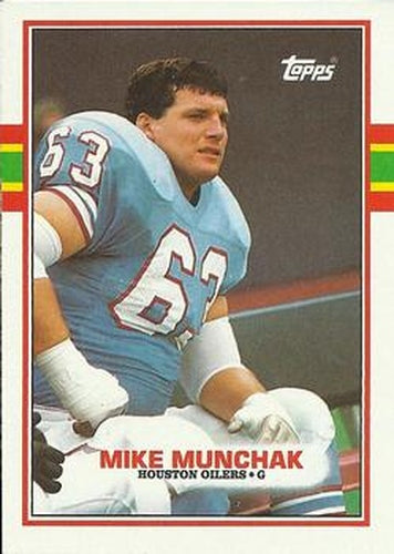 #97 Mike Munchak - Houston Oilers - 1989 Topps Football