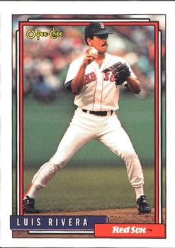 #97 Luis Rivera - Boston Red Sox - 1992 O-Pee-Chee Baseball