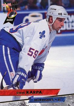 #97 Dave Karpa - Quebec Nordiques - 1993-94 Ultra Hockey