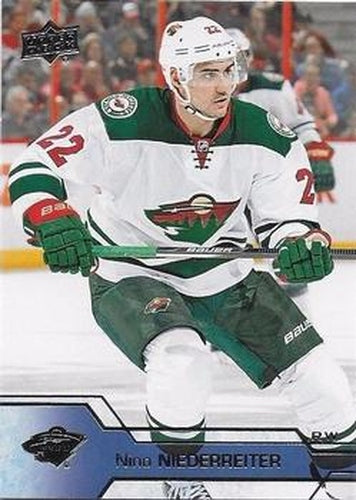 #97 Nino Niederreiter - Minnesota Wild - 2016-17 Upper Deck Hockey