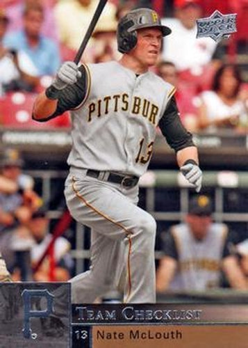 #980 Nate McLouth - Pittsburgh Pirates - 2009 Upper Deck Baseball
