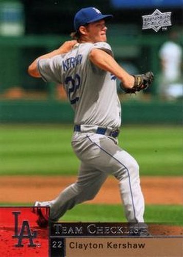 #984 Clayton Kershaw - Los Angeles Dodgers - 2009 Upper Deck Baseball