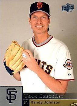 #985 Randy Johnson - San Francisco Giants - 2009 Upper Deck Baseball