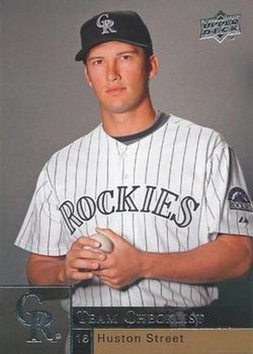 #986 Huston Street - Colorado Rockies - 2009 Upper Deck Baseball