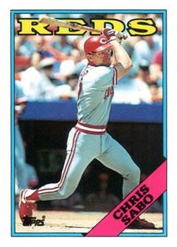 #98T Chris Sabo - Cincinnati Reds - 1988 Topps Traded Baseball
