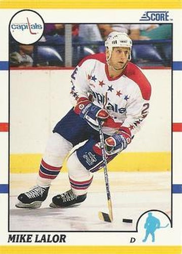 #98T Mike Lalor - Washington Capitals - 1990-91 Score Rookie and Traded Hockey
