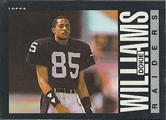 #298 Dokie Williams - Los Angeles Raiders - 1985 Topps Football