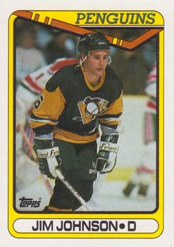 #98 Jim Johnson - Pittsburgh Penguins - 1990-91 Topps Hockey