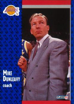 #98 Mike Dunleavy - Los Angeles Lakers - 1991-92 Fleer Basketball
