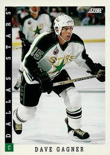 #98 Dave Gagner - Dallas Stars - 1993-94 Score Canadian Hockey