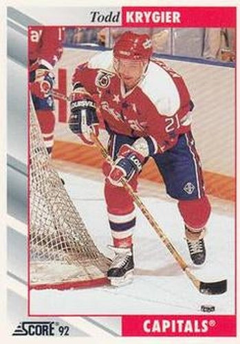 #98 Todd Krygier - Washington Capitals - 1992-93 Score USA Hockey