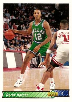 #98 Derek Harper - Dallas Mavericks - 1992-93 Upper Deck Basketball