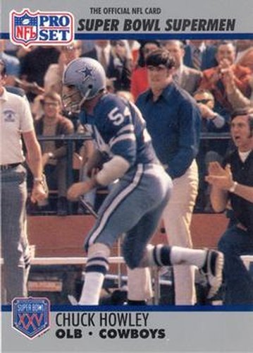 #98 Chuck Howley - Dallas Cowboys - 1990-91 Pro Set Super Bowl XXV Silver Anniversary Football