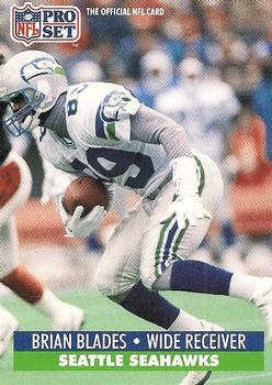 #298 Brian Blades - Seattle Seahawks - 1991 Pro Set Football