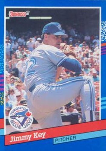 #98 Jimmy Key - Toronto Blue Jays - 1991 Donruss Baseball