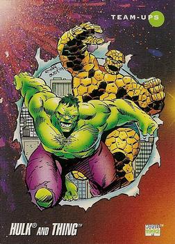 #98 Hulk and Thing - 1992 Impel Marvel Universe