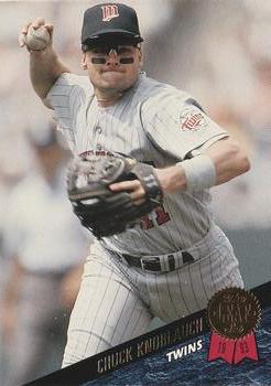 #98 Chuck Knoblauch - Minnesota Twins - 1993 Leaf Baseball