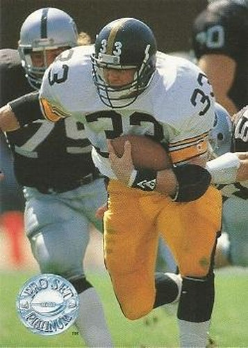#98 Merril Hoge - Pittsburgh Steelers - 1991 Pro Set Platinum Football
