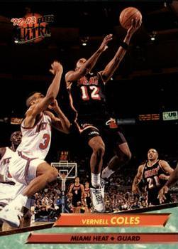 #98 Vernell Coles - Miami Heat - 1992-93 Ultra Basketball