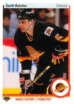 #98 Garth Butcher - Vancouver Canucks - 1990-91 Upper Deck Hockey