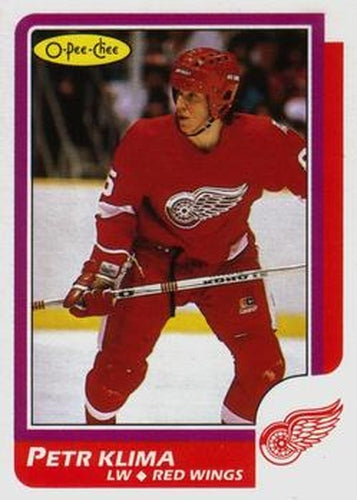 #98 Petr Klima - Detroit Red Wings - 1986-87 O-Pee-Chee Hockey