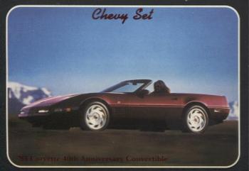 #98 93 Corvette 40th Anniversary Convertible - 1992 Collect-A-Card Chevy