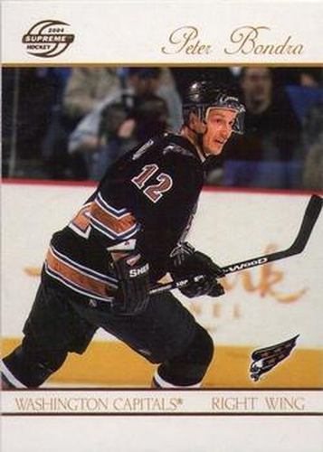 #98 Peter Bondra - Washington Capitals - 2003-04 Pacific Supreme Hockey