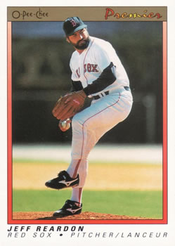 #98 Jeff Reardon - Boston Red Sox - 1991 O-Pee-Chee Premier Baseball