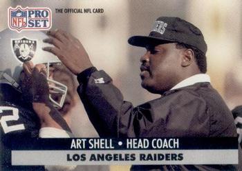 #198 Art Shell - Los Angeles Raiders - 1991 Pro Set Football