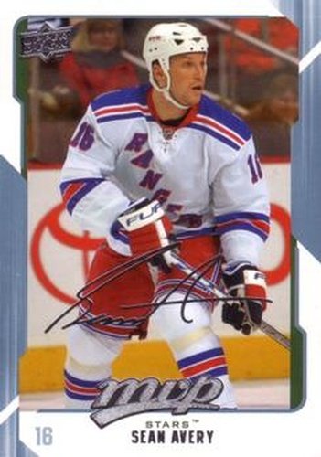 #98 Sean Avery - Dallas Stars - 2008-09 Upper Deck MVP Hockey