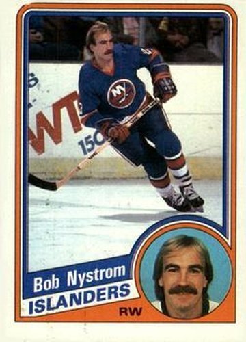 #98 Bob Nystrom - New York Islanders - 1984-85 Topps Hockey