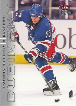 #98 Brandon Dubinsky - New York Rangers - 2009-10 Ultra Hockey