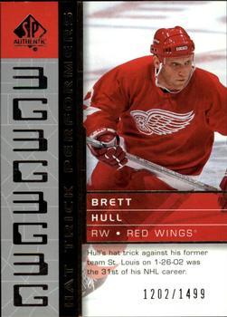 #98 Brett Hull - Detroit Red Wings - 2002-03 SP Authentic Hockey