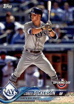 #98 Corey Dickerson - Tampa Bay Rays - 2018 Topps Opening Day Baseball