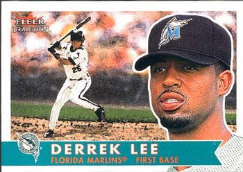 #98 Derrek Lee - Florida Marlins - 2001 Fleer Tradition Baseball