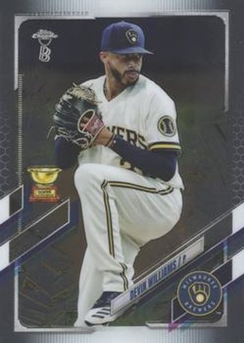 #98 Devin Williams - Milwaukee Brewers - 2021 Topps Chrome Ben Baller Edition Baseball