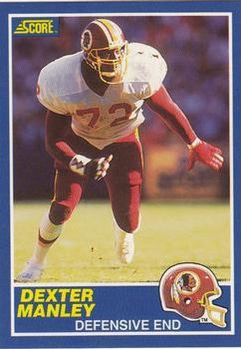 #98 Dexter Manley - Washington Redskins - 1989 Score Football