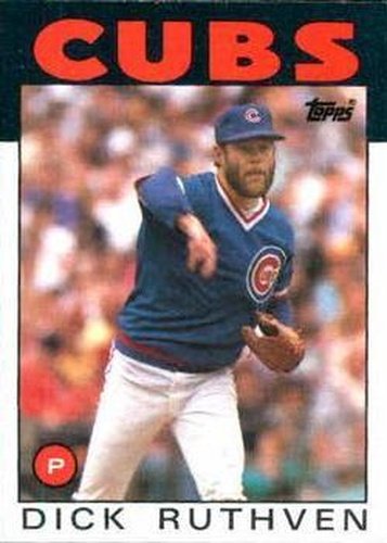 #98 Dick Ruthven - Chicago Cubs - 1986 Topps Baseball