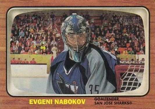 #98 Evgeni Nabokov - San Jose Sharks - 2002-03 Topps Heritage Hockey