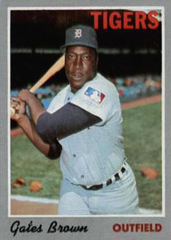 #98 Gates Brown - Detroit Tigers - 1970 Topps Baseball