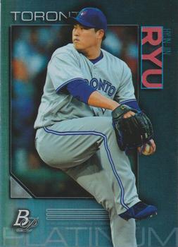 #98 Hyun-Jin Ryu - Toronto Blue Jays - 2020 Bowman Platinum Baseball