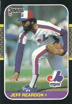 #98 Jeff Reardon - Montreal Expos - 1987 Donruss Baseball