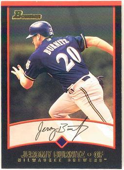 #98 Jeromy Burnitz - Milwaukee Brewers - 2001 Bowman Baseball