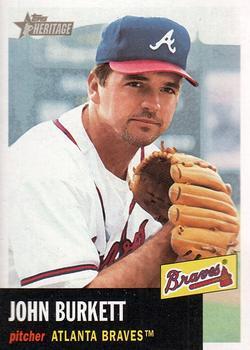 #98 John Burkett - Atlanta Braves - 2002 Topps Heritage Baseball