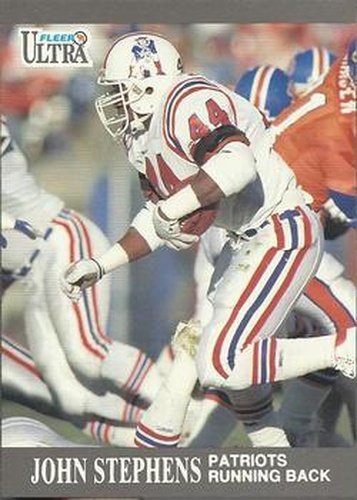 #98 John Stephens - New England Patriots - 1991 Ultra Football