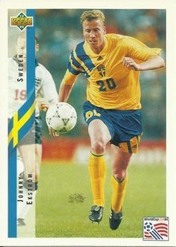 #98 Johnny Ekstrom - Sweden - 1994 Upper Deck World Cup Contenders English/Spanish Soccer