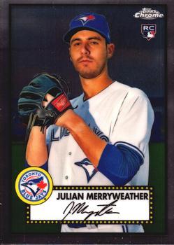 #98 Julian Merryweather - Toronto Blue Jays - 2021 Topps Chrome Platinum Anniversary Baseball