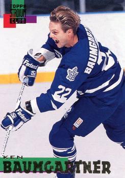 #98 Ken Baumgartner - Toronto Maple Leafs - 1994-95 Stadium Club Hockey